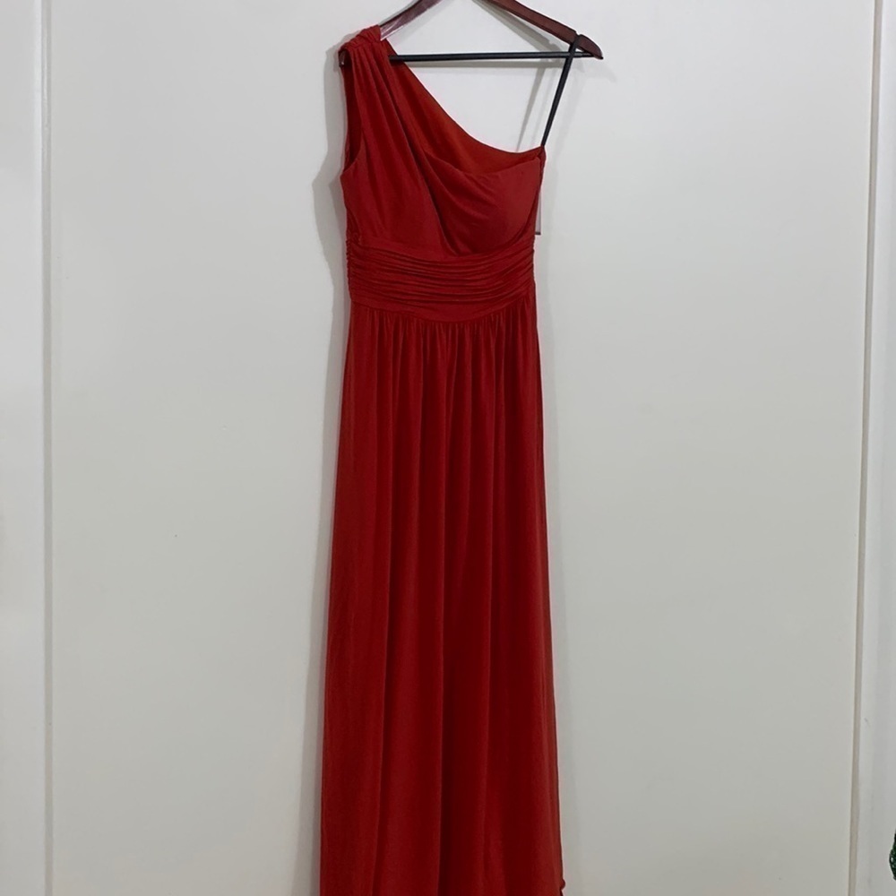Laundry by Shelli Segal One Shoulder Red Dress size 6